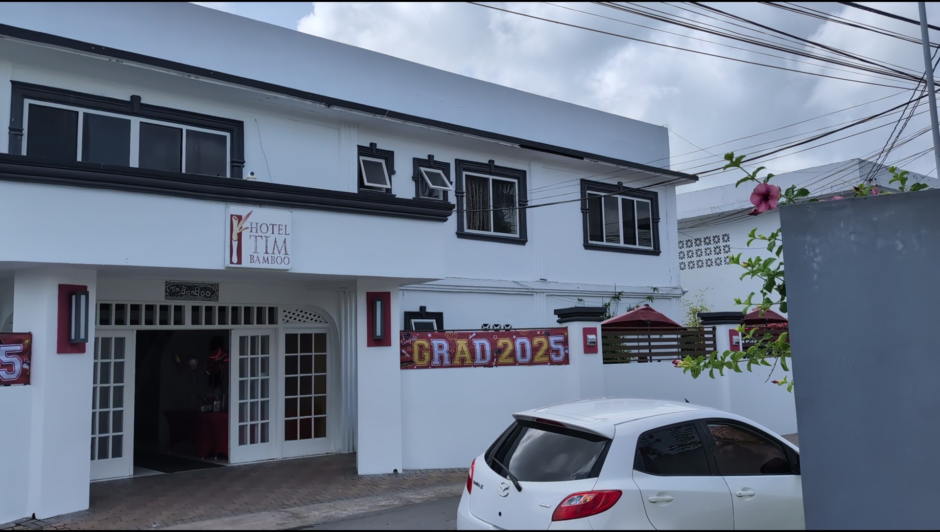 Exterior view of Tim Bamboo Hotel in Port Antonio, Jamaica