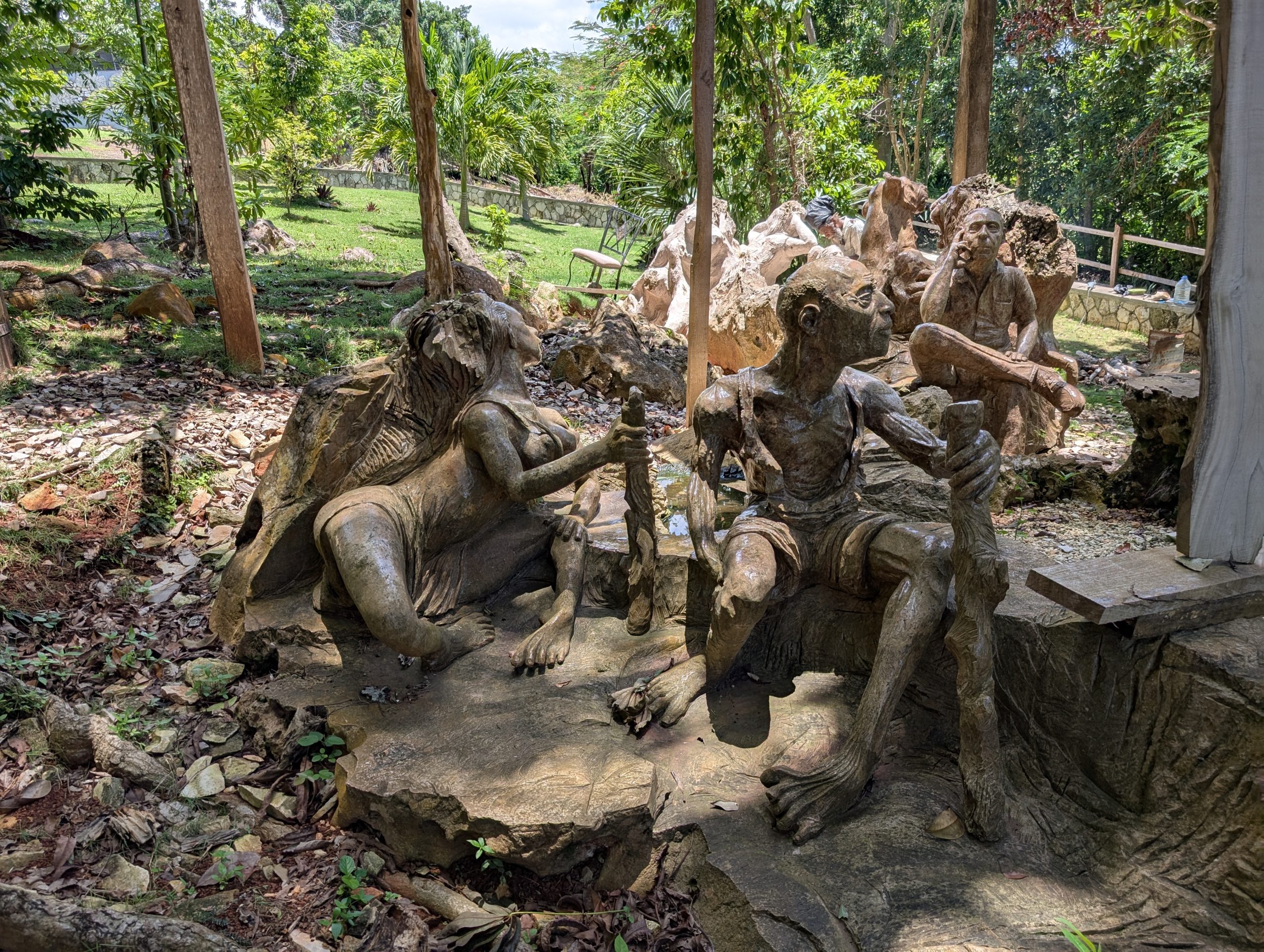 “Massive stone sculpture at Jamaica Giants in Westmoreland, Jamaica”