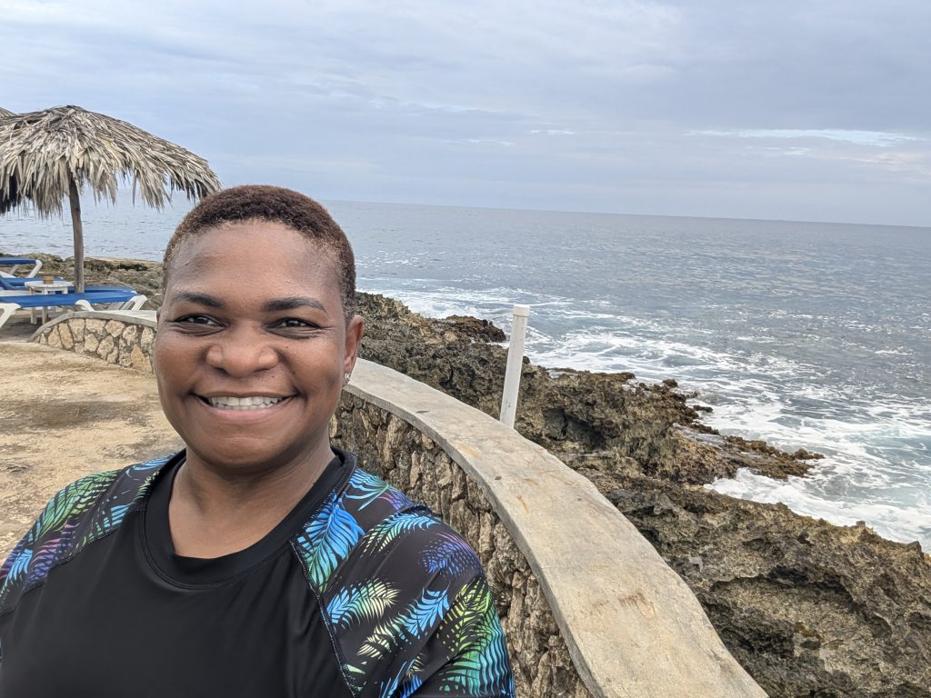 “Westender Inn guest room balcony overlooking the Caribbean Sea in Negril”