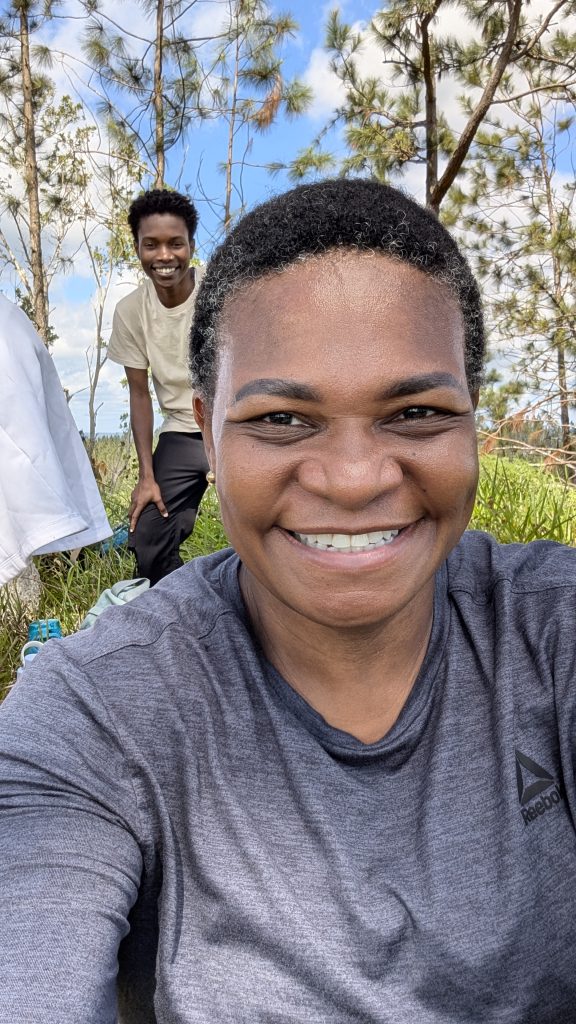 Hikers preparing for the Bullhead Mountain hike with guides