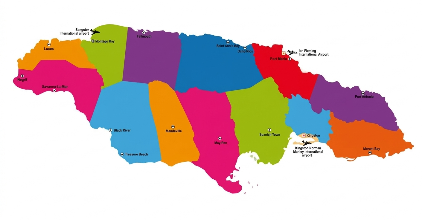 Map of Jamaica