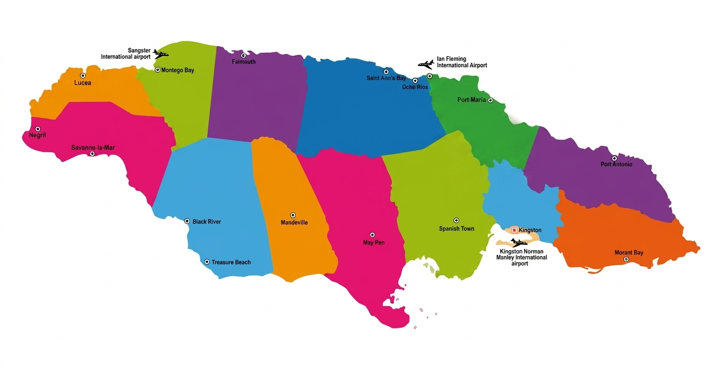 Map of Jamaica